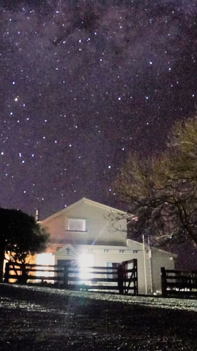 This is taken with a cell phone of the stars at night.