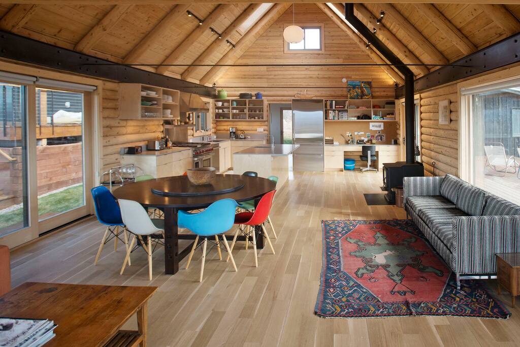 Main A- frame, view from front door