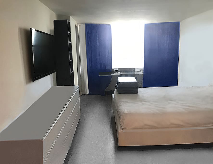 Master bedroom with ensuite bathroom