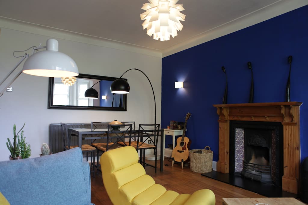 Dining area in living room
