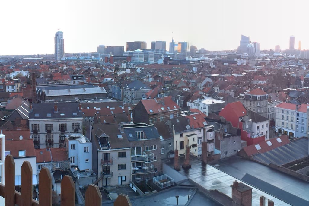 vue de bxl de la terrasse