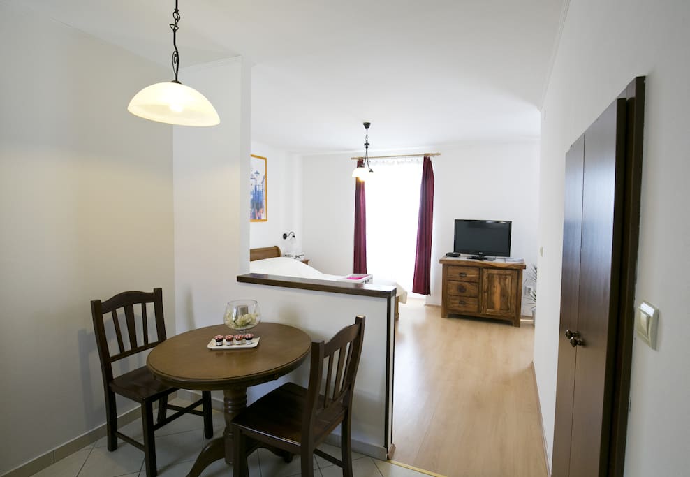 Wardrobe with ironing board