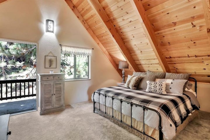 Master bedroom with king bed on the 3rd floor. 