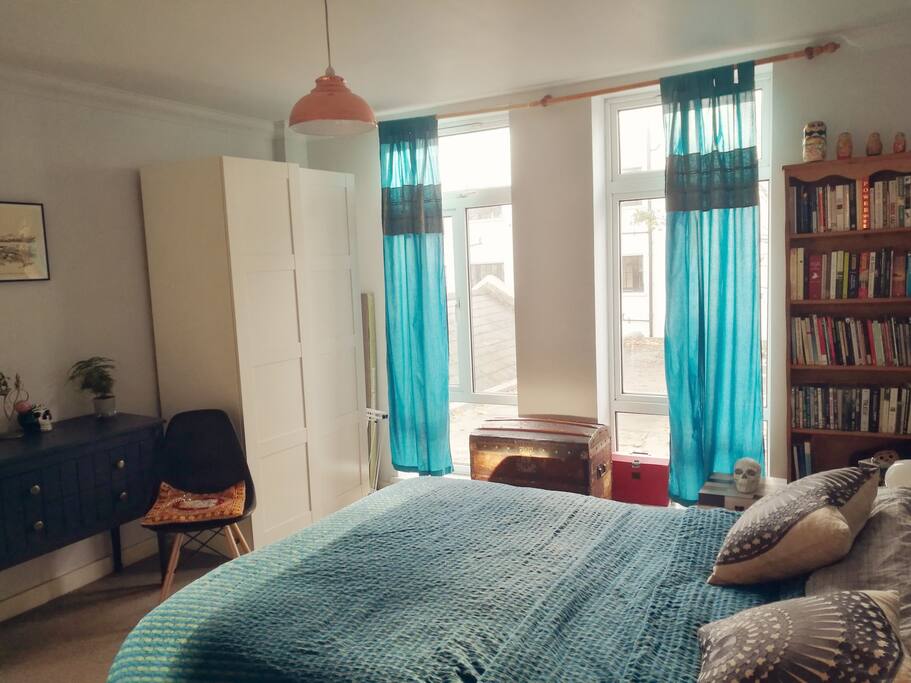 main bedroom with one wardrobe empty for your use