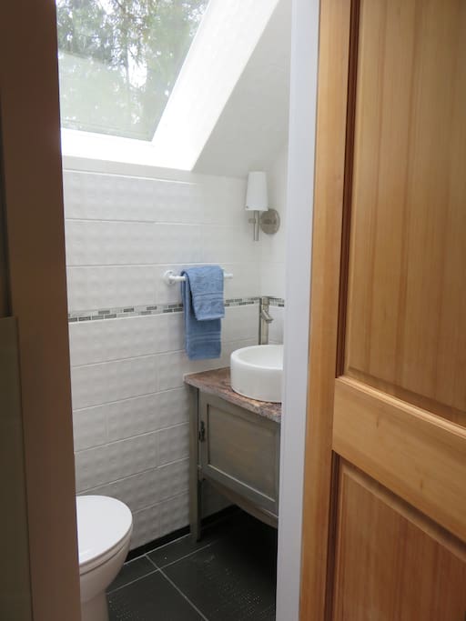 Private powder room in your bedroom.