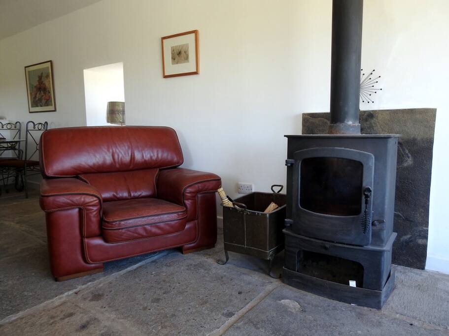 Log burner with a continuous supply of logs