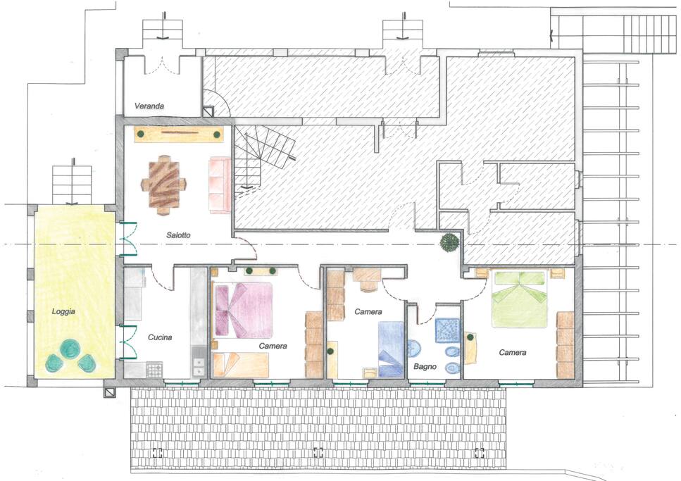 Planimetria dell'appartamento