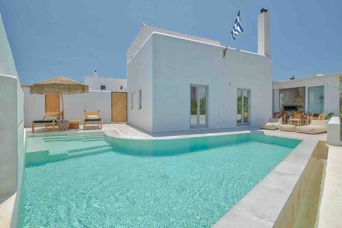 Villa Yialos Sunset view and swimming pool
