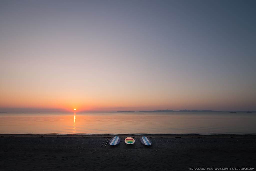 Take advantage of our paddle boards and kayaks