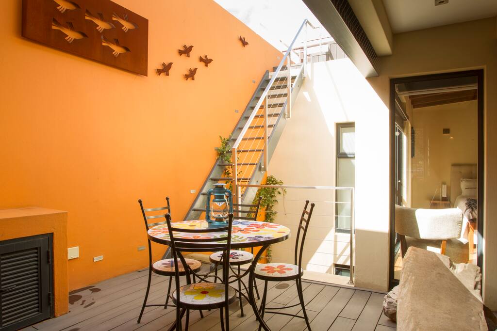 Courtyard leading off Kitchen