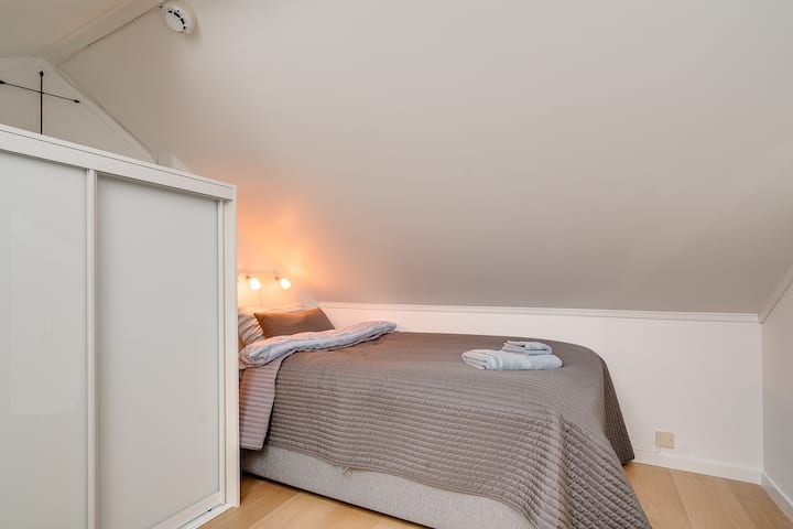 bedroom No 3, 2 beds (120 & 75 cm)
2nd bed  not visible on the image
Actually possible to be 8 people, if 3 here
Near the roof terrace, stairs from the living room