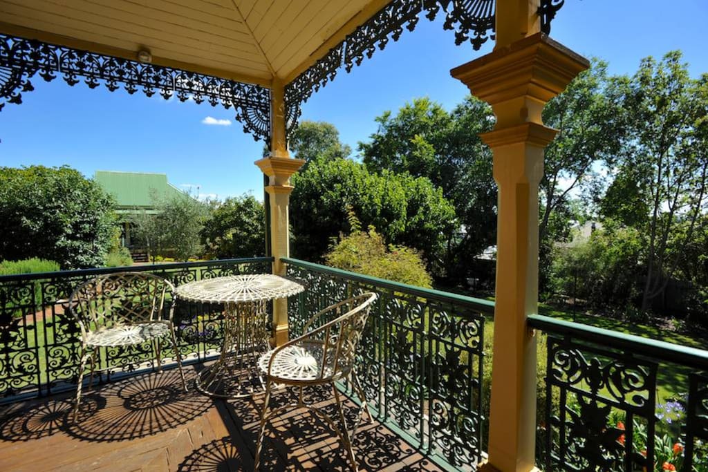 The verandah and garden