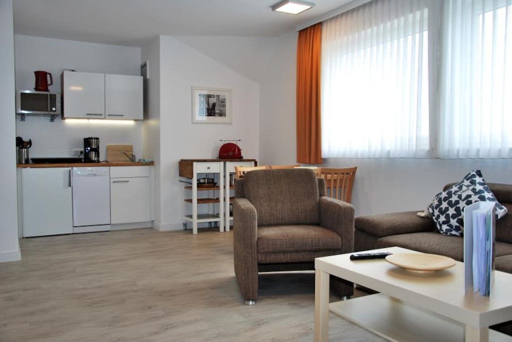 Nige Wark Ferienappartements Whg 31, Duhnen, Wohnzimmer
