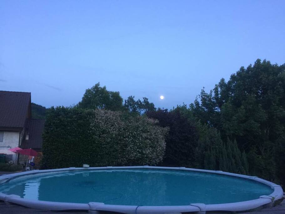Piscine la nuit