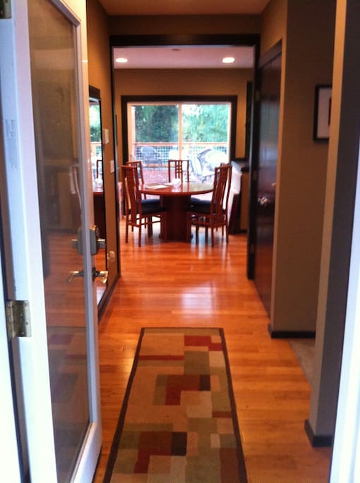 This is looking through the front door into the house