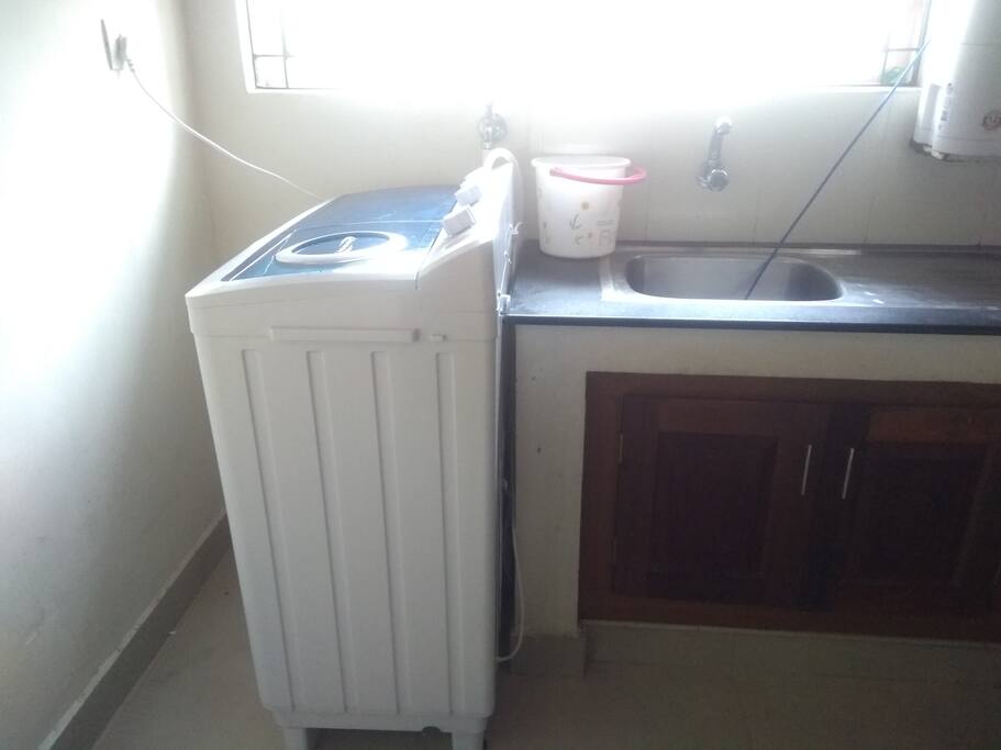 washing machine with sink