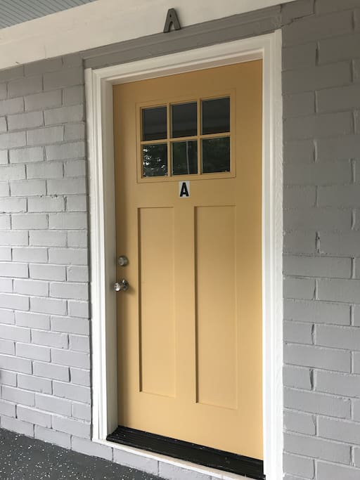 Front door to apartment