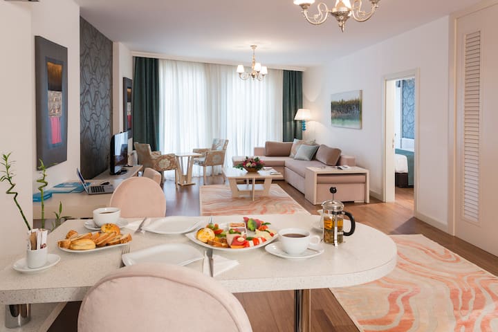 2 Bedroom and 1 Living Apartment Bosphorus