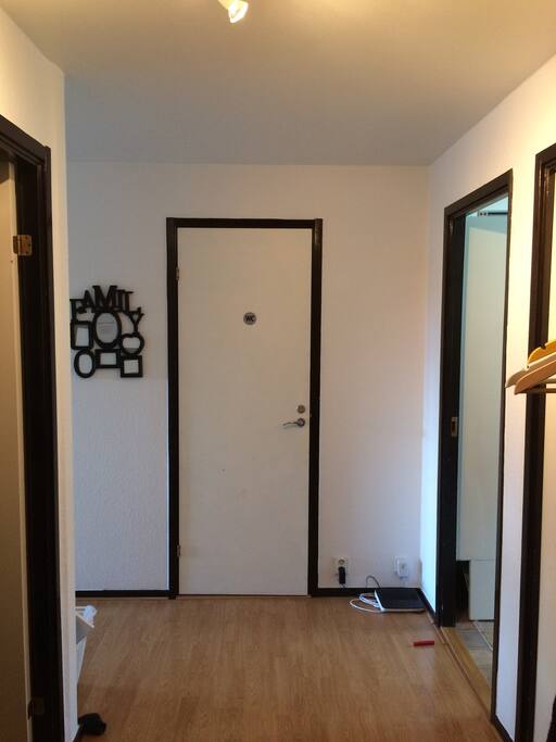 The hallway in the apartment.