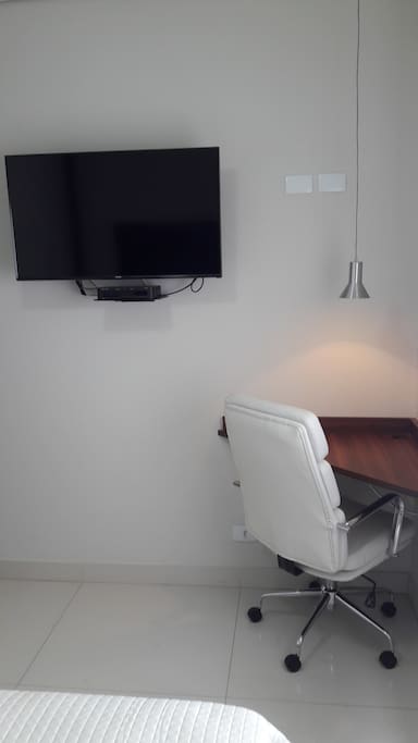 Writing Desk and television