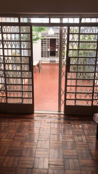 Área externa da casa
