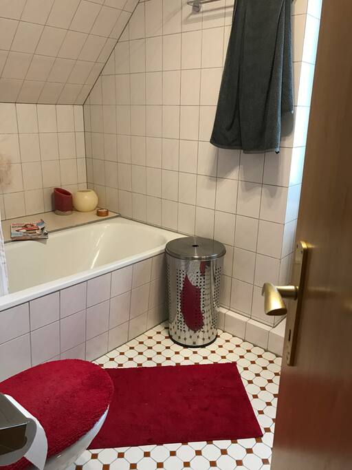 Bathroom with shower and bathtub