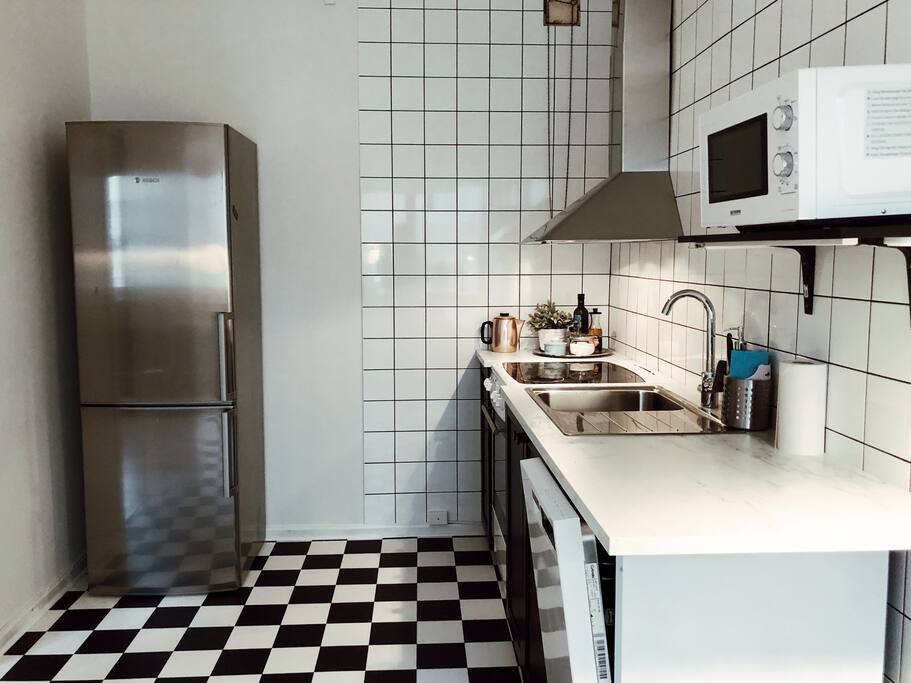 The kitchen.
