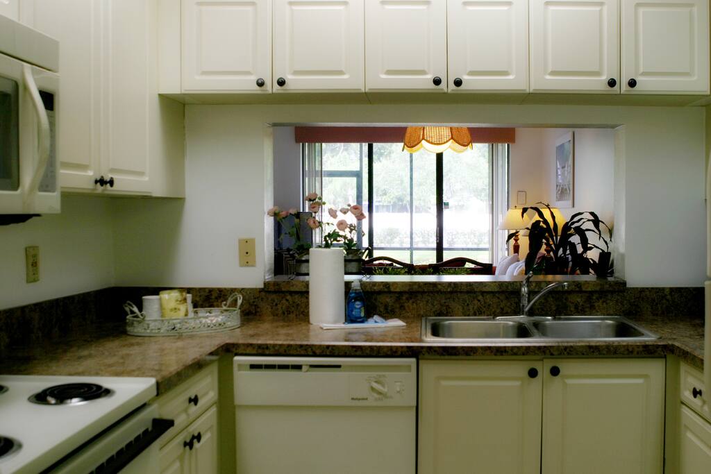 View from kitchen