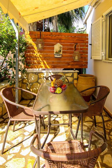 Outdoor living space.