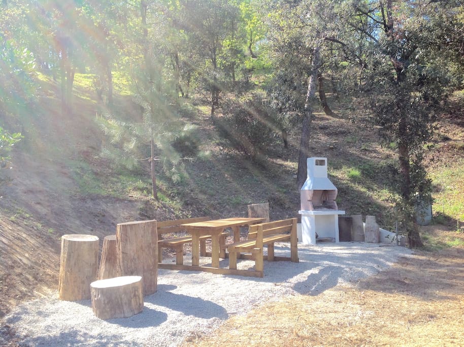Area barbecue di pertinenza delle dependance