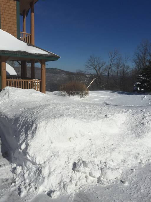Front Yard - Trail on Right - Ski Home to Front Door