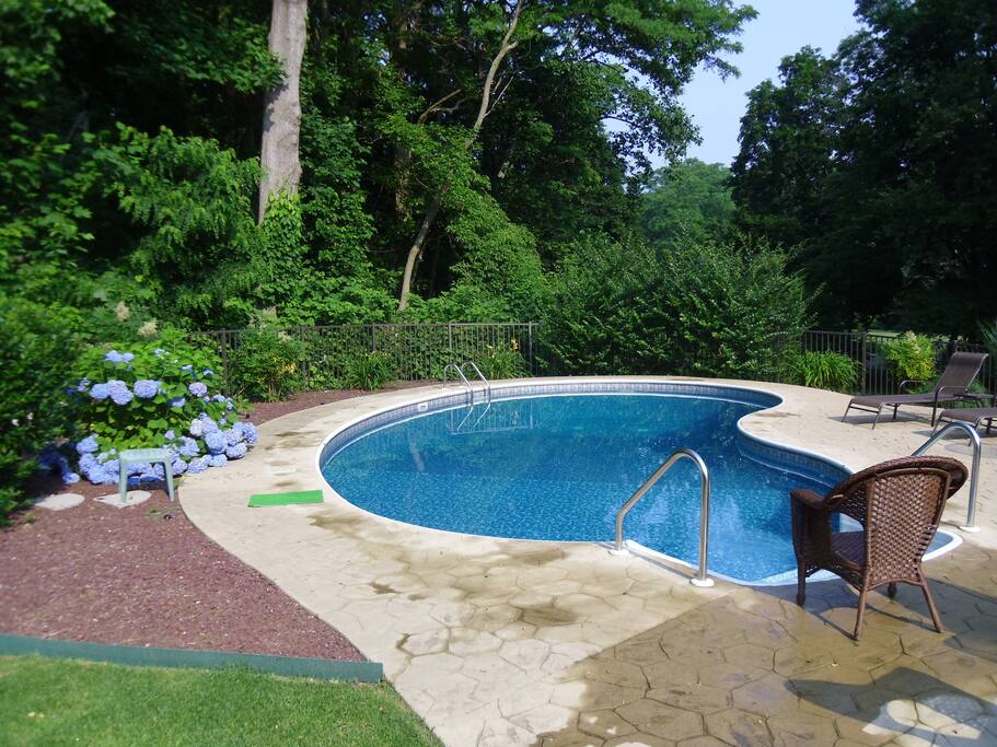 Private pool heated and ready to enjoy June 15-Sept.15