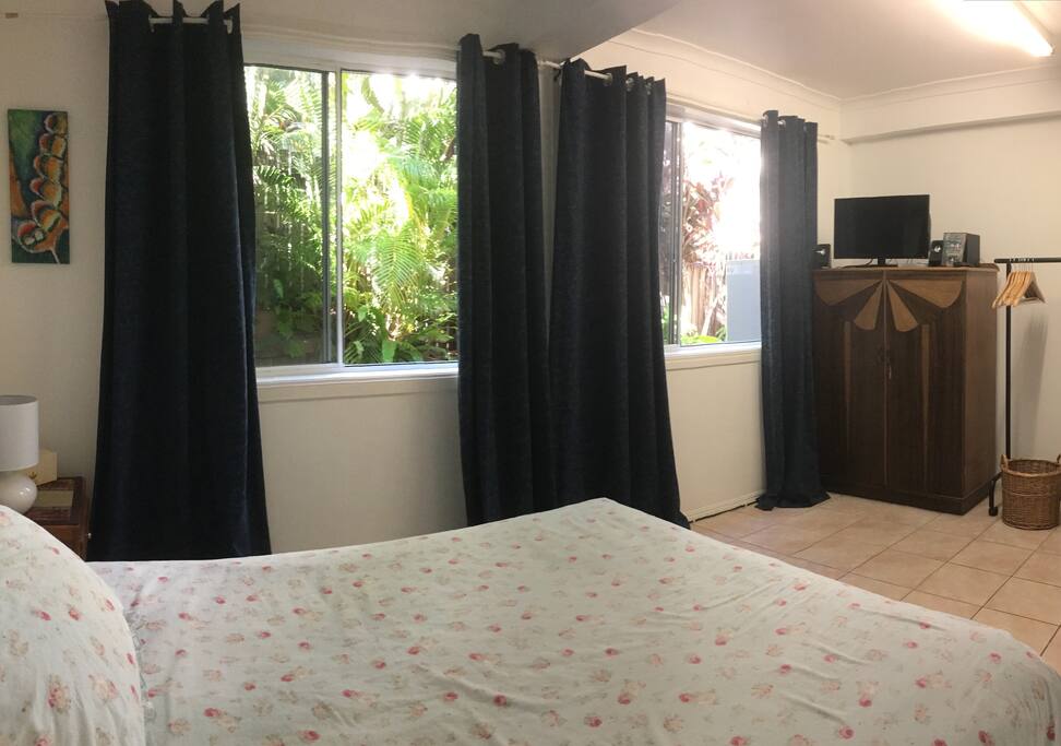 Relax in a romantic cottage style room with antique furniture.