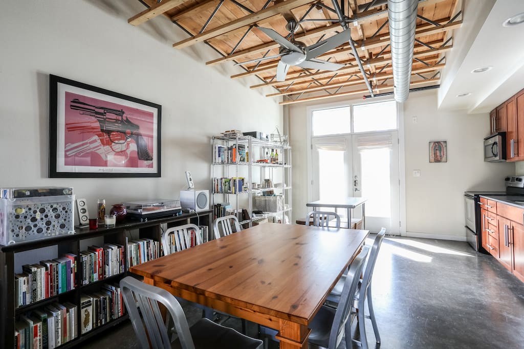 Dining area with room for six