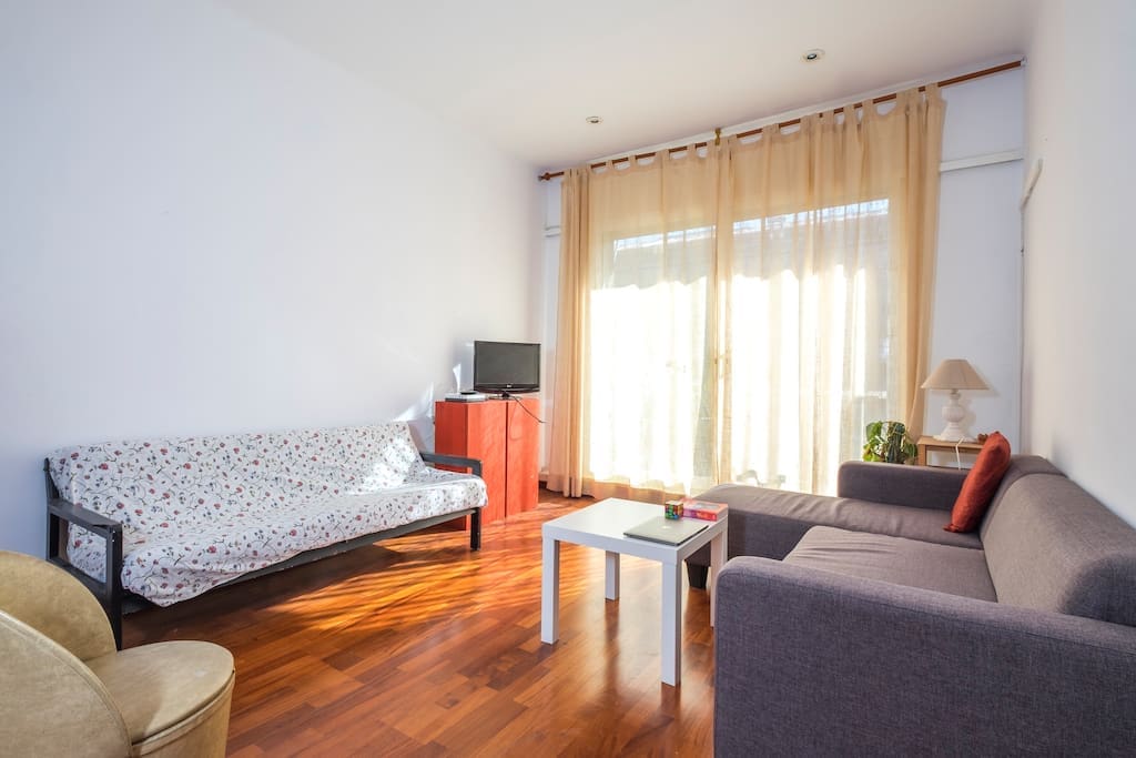 Bright and Spacious Living Room with Attached Terrace