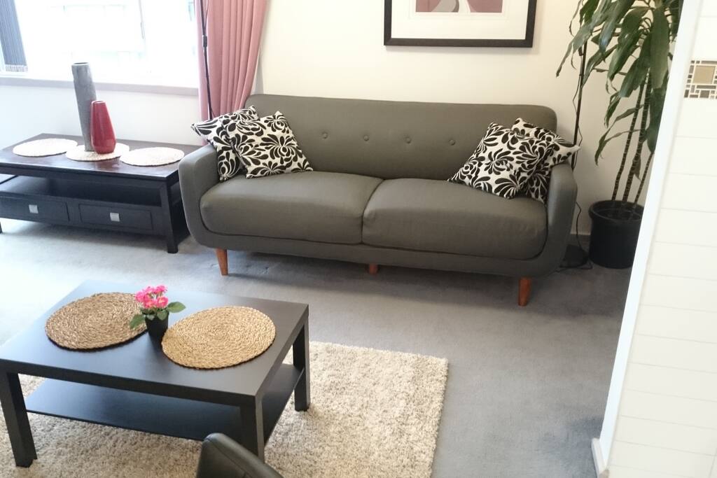 Lounge area with lots of natural light