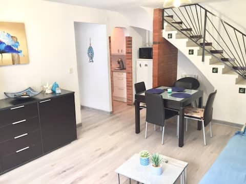 L’Escala, 70  m plage de Riells maison de pêcheur