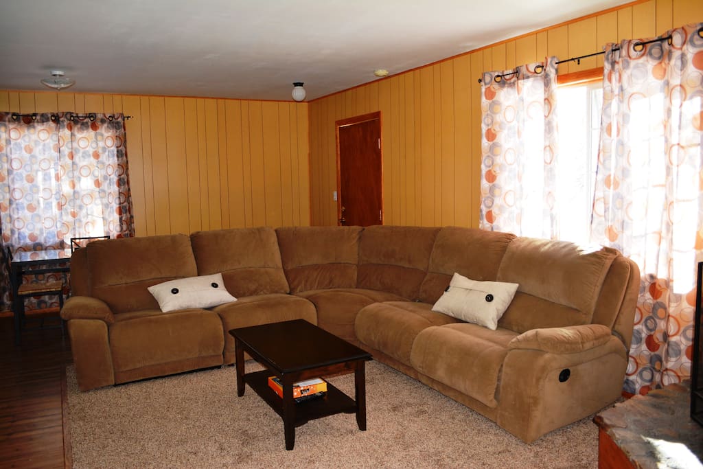 Cabin has WiFi and Roku for the TV which offers Netflix and Hulu