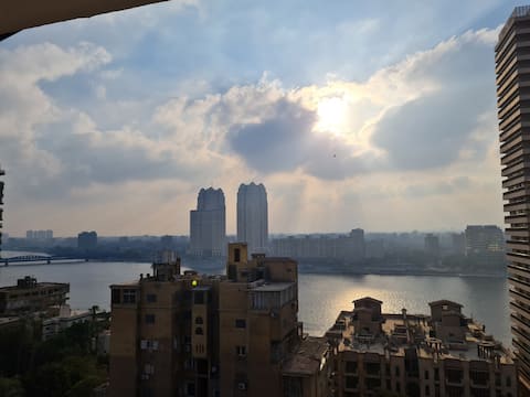 High-Rise Zamalek Apartment - Nile View