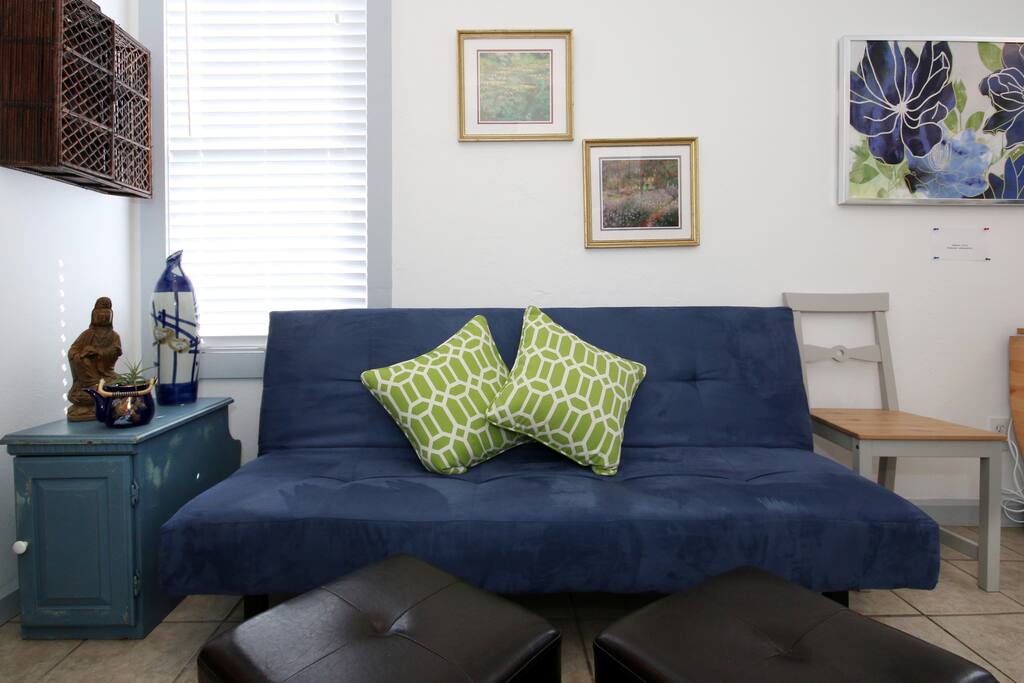 Sofa bed 38" x 78" one person only.