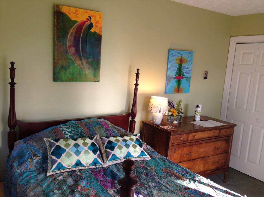 Private Bedroom with French doors that open onto the patio