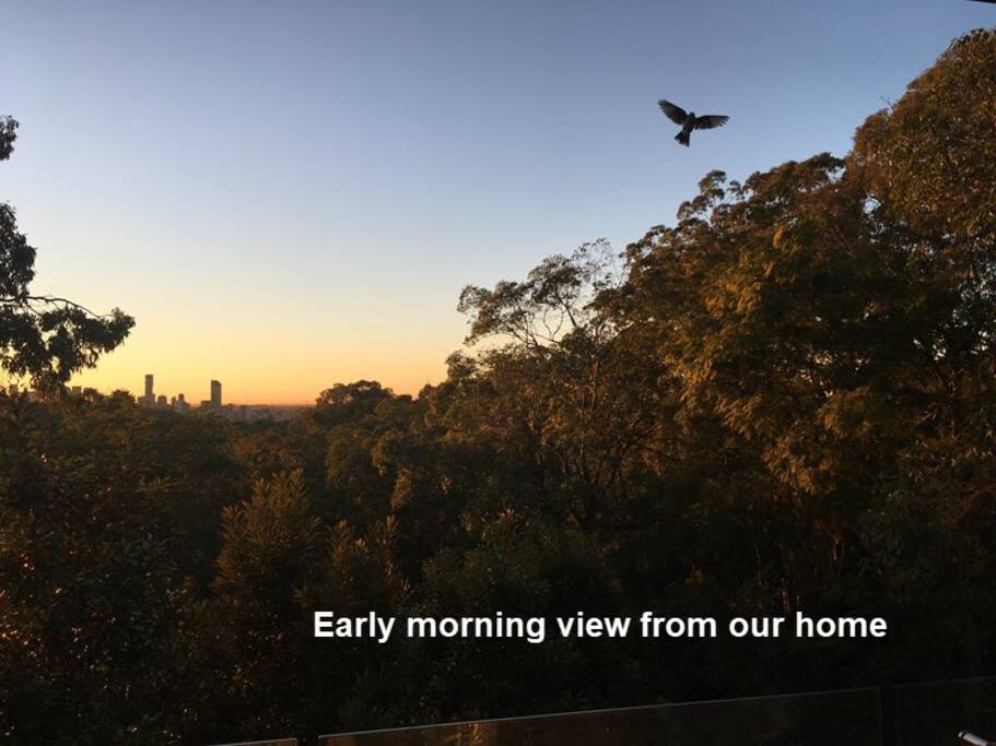 When not cloudy, early morning sunrise is Clear and Beautiful.