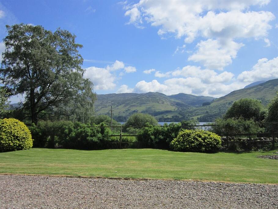 View from front door over Loch Earn