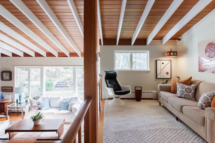 Luxurious Mid Century Time Capsule With Hot Tub & Garden - Richmond, VA