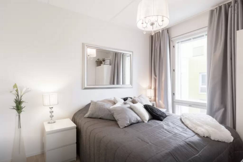 One of the bedrooms, this will be used by us if we are at home but there is another bedroom available for the guests, so just keep on scrolling through the pictures and you'll see it :)