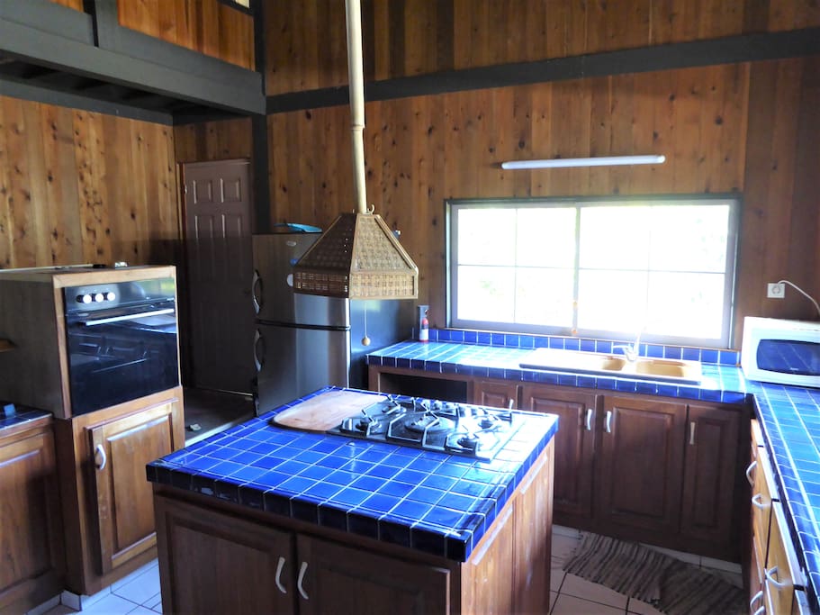 Open fully equipped kitchen
