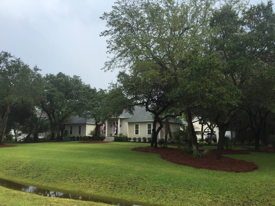 Front of House facing road. Master Bedroom on one end and 2 additional bedrooms on opposite end.