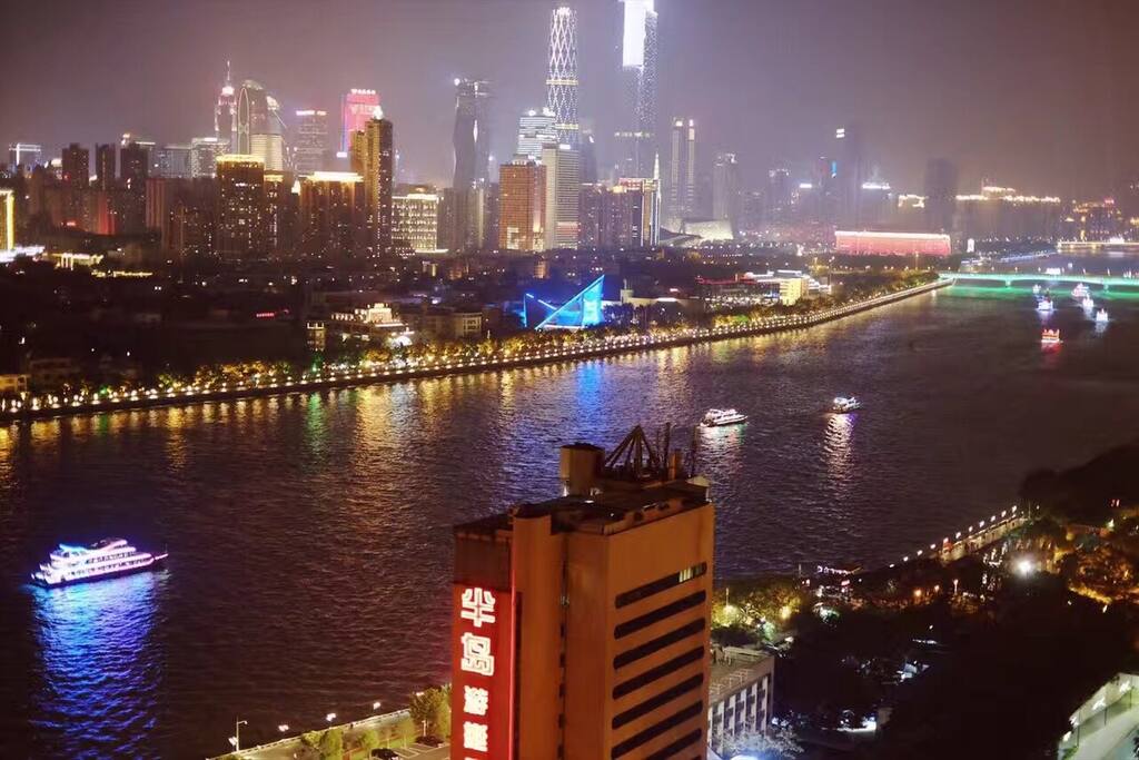如此璀璨的江景马上被广州陶醉了吧!