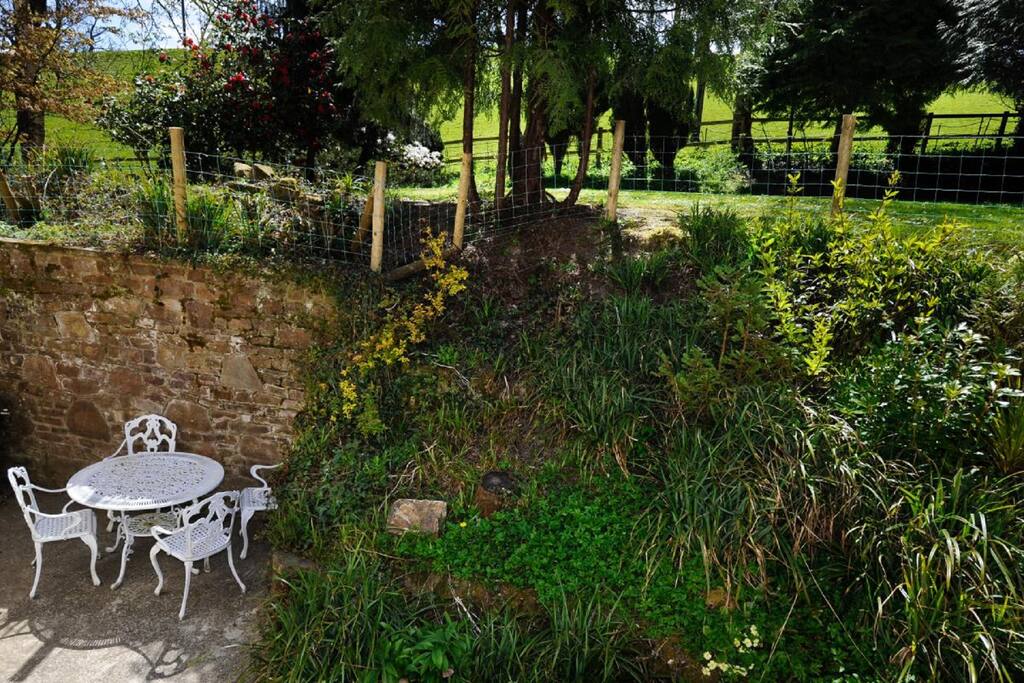 Private patio with barbecue