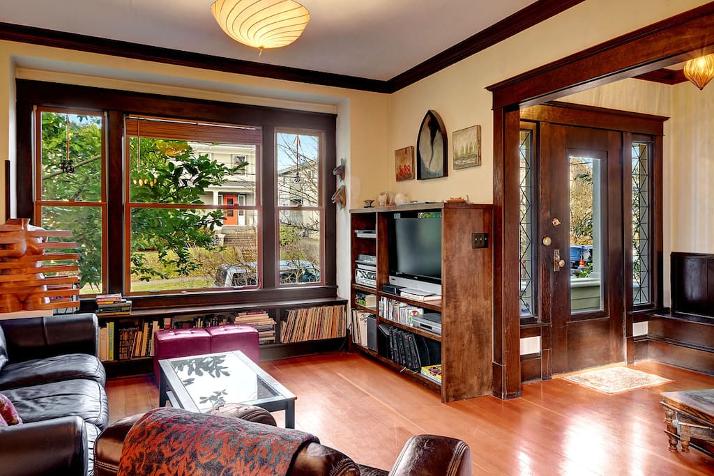 Beautiful wooden accents make this house feel like home.